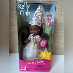 Princess Kelly Doll with White Dress African American Kelly Sister of Barbie
